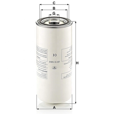 LB-13145/3 P782909 1626832100 575000101 R12101 Filtro separatore di aria e olio per compressore