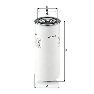 Dopo il servizio di supporto online hydwell filtro di carburante spin-on industriale Wdk962/12 con buona