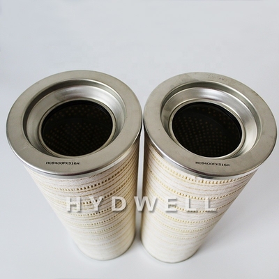 Elemento di filtro idraulico in fibra di vetro HC8400FKS16H per sistemi industriali e di lubrificazione