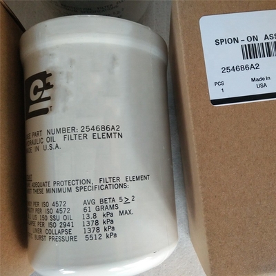 Elemento filtro idraulico dell'olio 254686A2 per macchinari agricoli trattori