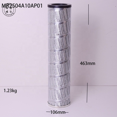 Elemento filtro idraulico per olio per escavatore MR2504A10AP01 P171828 99702900 F017794 64132142