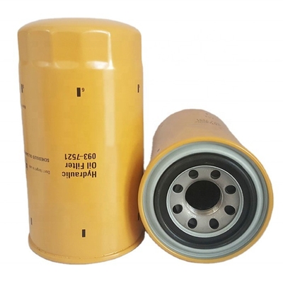 Filtro idraulico per olio in carta di fibra di vetro di ferro 093-7521 per scavatori CAT 312D 320D 323D2L