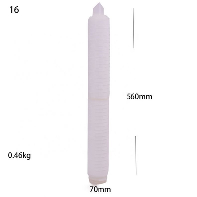 Purificazione dell'acqua Hydwell Industrial 20 40 60 Inch Water Plant PP Filter Piegato Cartuccia Plissata