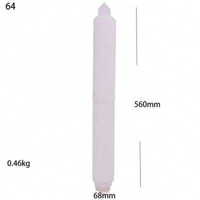 Purificazione dell'acqua Hydwell Industrial 20 40 60 Inch Water Plant PP Filter Piegato Cartuccia Plissata